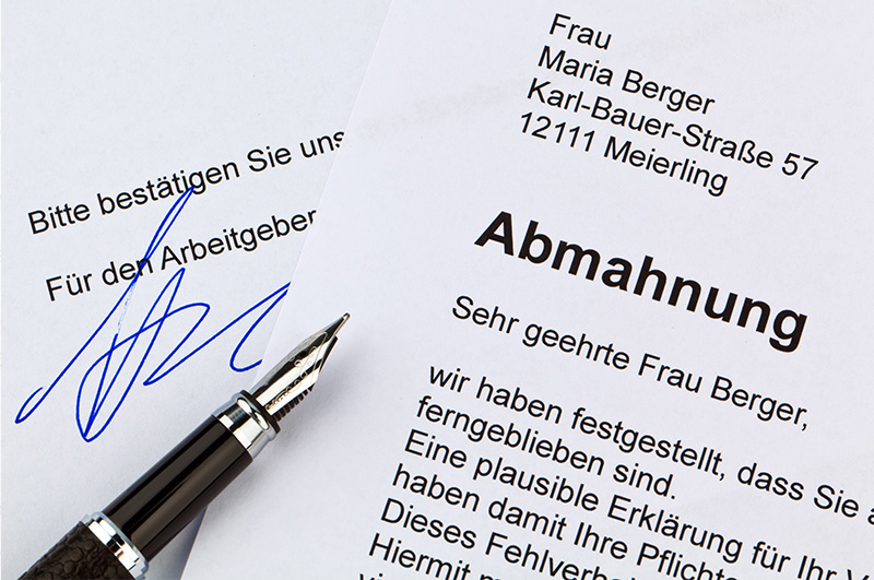 Abmahnung